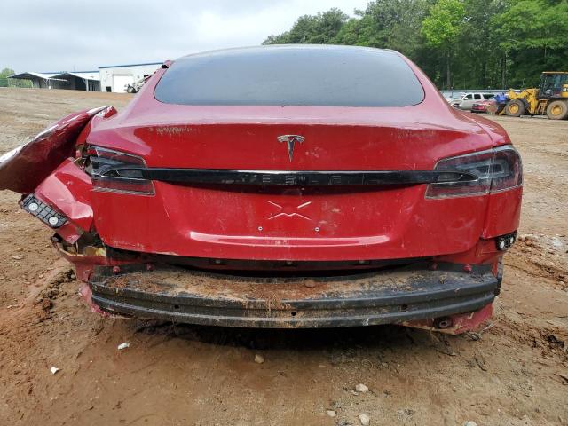 5YJSA1E51NF470790 - 2022 TESLA MODEL S 红色 照片 6