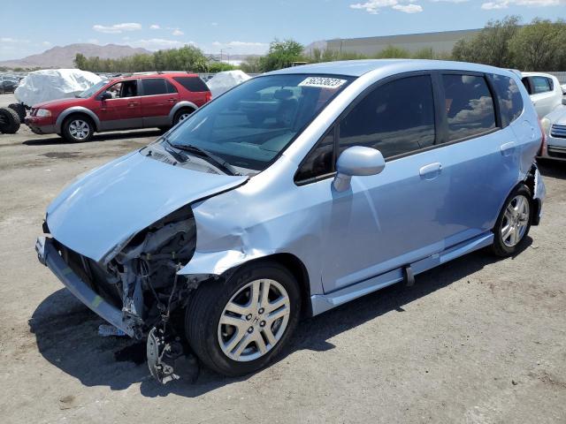 JHMGD38668S005313 - 2008 HONDA FIT SPORT BLUE photo 1