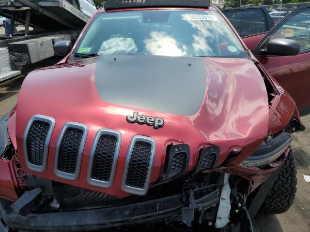 1C4PJMBS7FW733122 - 2015 JEEP CHEROKEE TRAILHAWK 栗色 照片 12