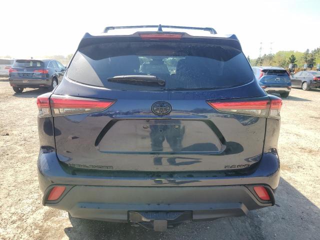 5TDGZRBH8NS573003 - 2022 TOYOTA HIGHLANDER XLE BLUE photo 6