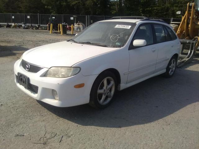 JM1BJ245221515988 - 2002 MAZDA PROTEGE PR5 WHITE photo 2