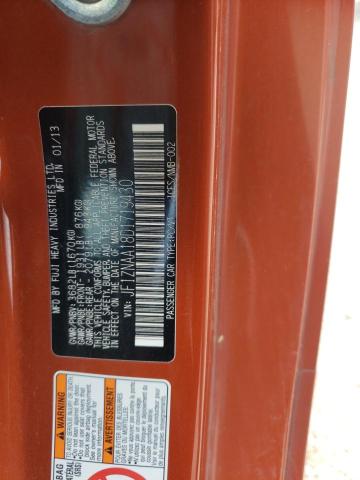 JF1ZNAA18D1719430 - 2013 TOYOTA SCION FR-S ORANGE photo 12