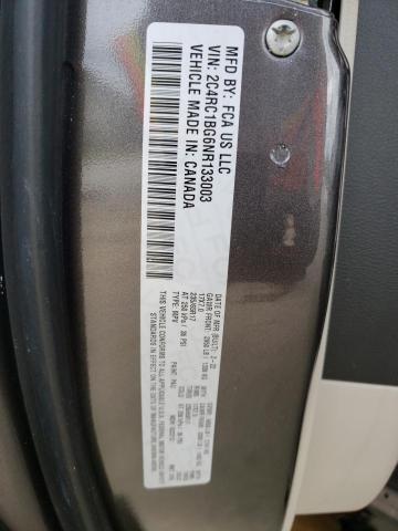 2C4RC1BG6NR133003 - 2022 CHRYSLER PACIFICA TOURING L ნაცრისფერი ფოტო 14