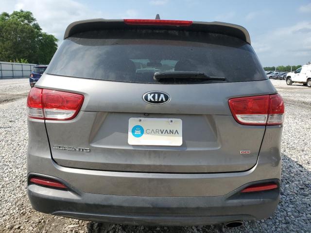 5XYPG4A36JG348097 - 2018 KIA SORENTO LX SILVER photo 6