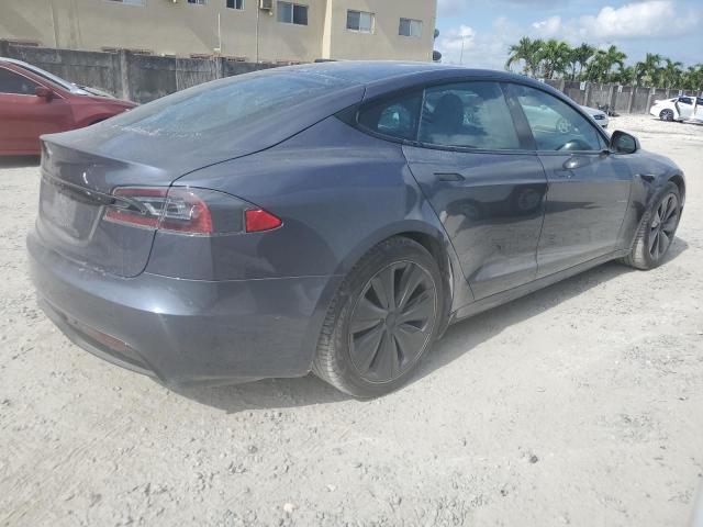 5YJSA1E59MF455453 - 2021 TESLA MODEL S Մոխրագույն լուսանկար 3
