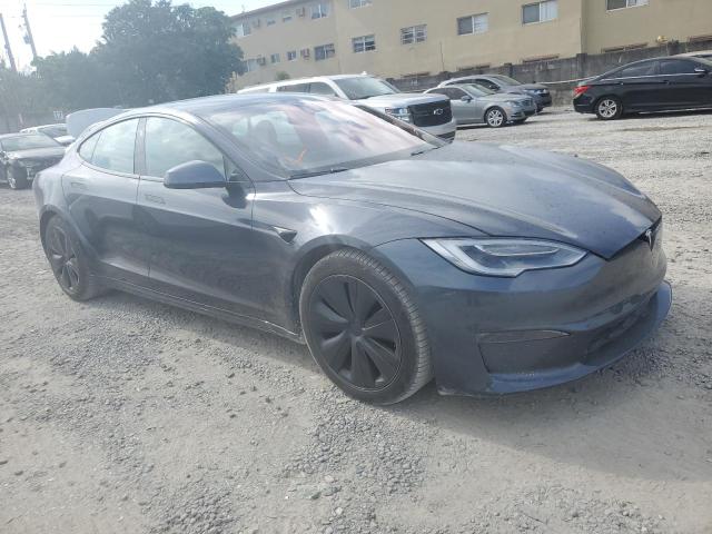 5YJSA1E59MF455453 - 2021 TESLA MODEL S Մոխրագույն լուսանկար 4