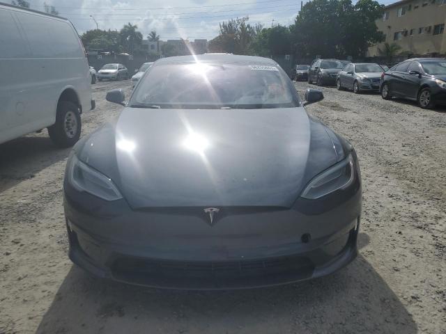 5YJSA1E59MF455453 - 2021 TESLA MODEL S Մոխրագույն լուսանկար 5
