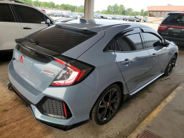 SHHFK7H92JU201254 - 2018 HONDA CIVIC SPORT TOURING GRAY photo 3