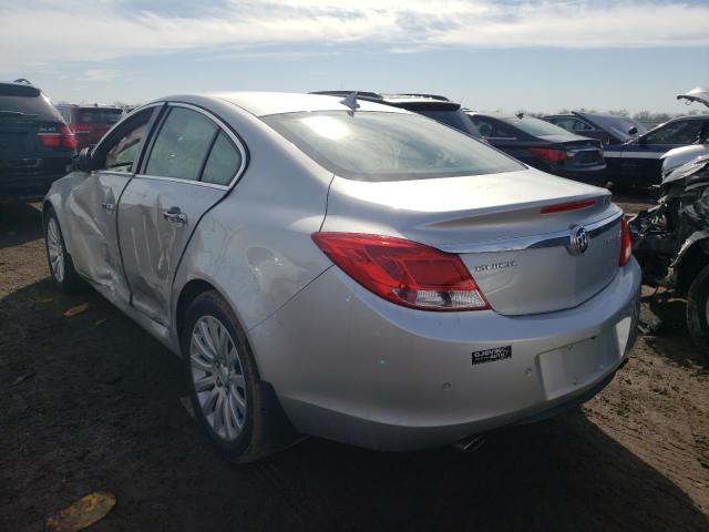 2G4GS5EV8D9249079 - 2013 BUICK REGAL PREMIUM SILVER photo 3