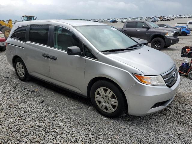 5FNRL5H2XBB028734 - 2011 HONDA ODYSSEY LX SILVER photo 4