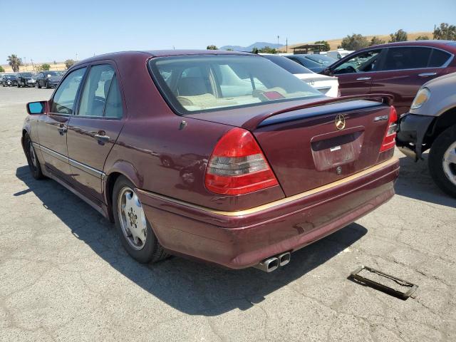 WDBHA28E4TF377605 - 1996 MERCEDES-BENZ C 280 BURGUNDY photo 2