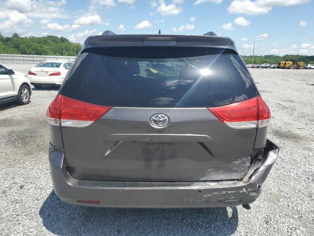5TDYK3DC6CS218030 - 2012 TOYOTA SIENNA XLE 灰色 照片 6