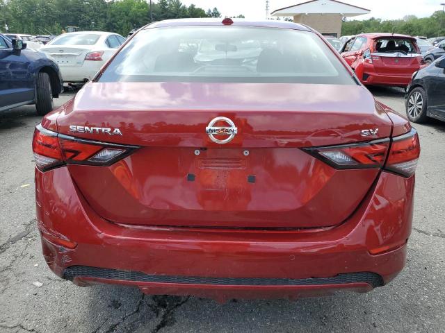 3N1AB8CV3LY210108 - 2020 NISSAN SENTRA SV RED photo 6