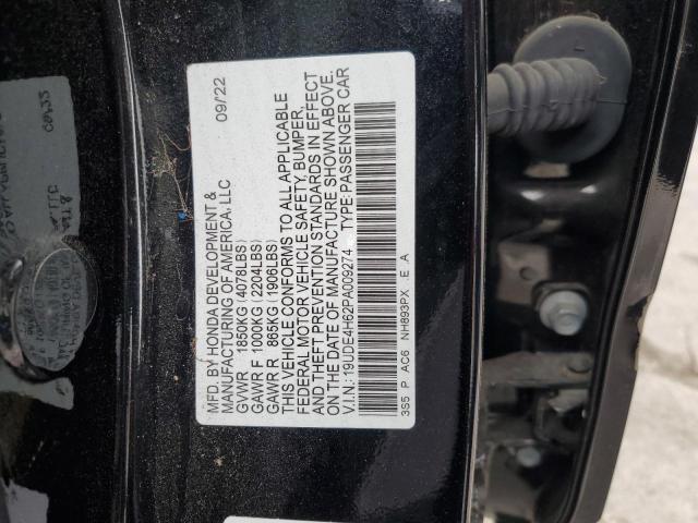 19UDE4H62PA009274 - 2023 ACURA INTEGRA A-SPEC TECH BLACK photo 13