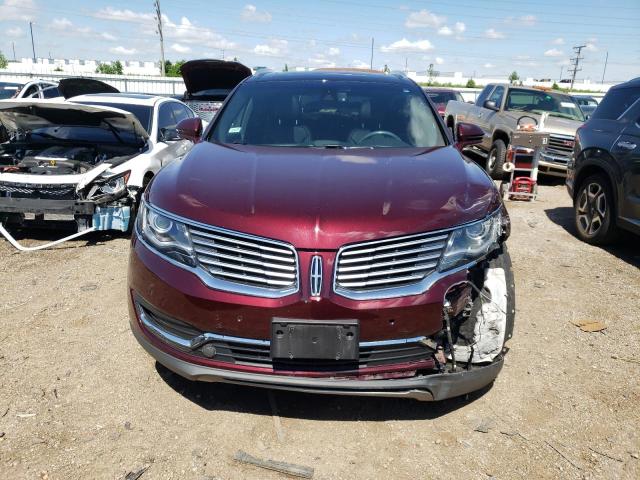 2LMPJ8LR7HBL31446 - 2017 LINCOLN MKX RESERVE BURGUNDY photo 5