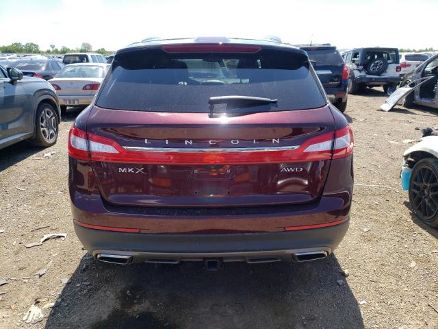 2LMPJ8LR7HBL31446 - 2017 LINCOLN MKX RESERVE BURGUNDY photo 6