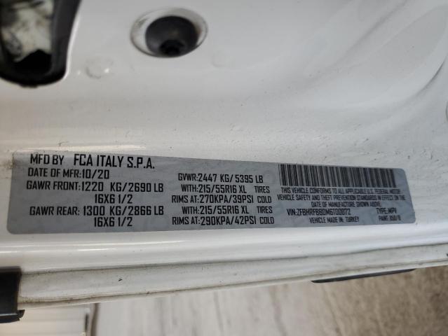 ZFBHRFBB0M6T00072 - 2021 RAM PROMASTER SLT Blanc photo 13