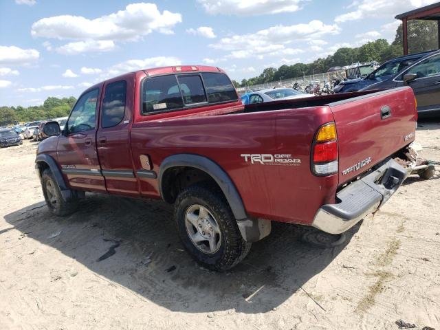 5TBBT4418YS072950 - 2000 TOYOTA TUNDRA ACCESS CAB RED photo 2