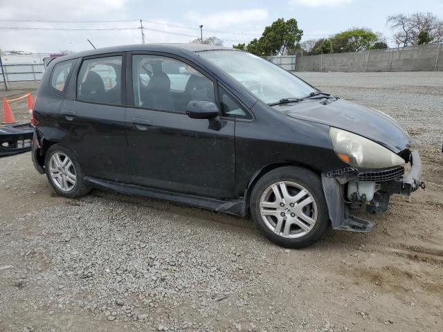 JHMGD38607S055963 - 2007 HONDA FIT S 黑色 照片 4