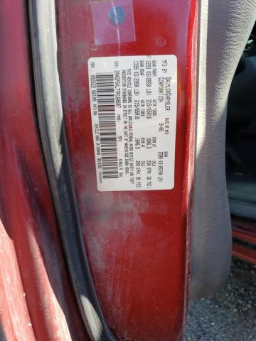 2A4GP54L77R160687 - 2007 CHRYSLER TOWN & COU TOURING Qırmızı foto 13