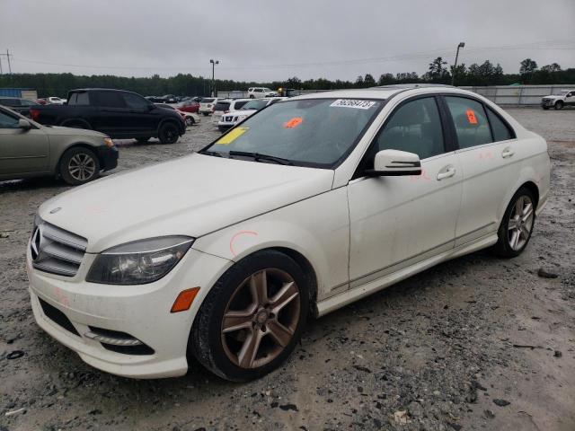 WDDGF5EB8BR157252 - 2011 MERCEDES-BENZ C-CLASS C3 300 WHITE photo 1