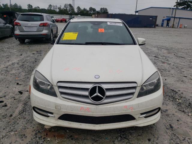 WDDGF5EB8BR157252 - 2011 MERCEDES-BENZ C-CLASS C3 300 WHITE photo 5