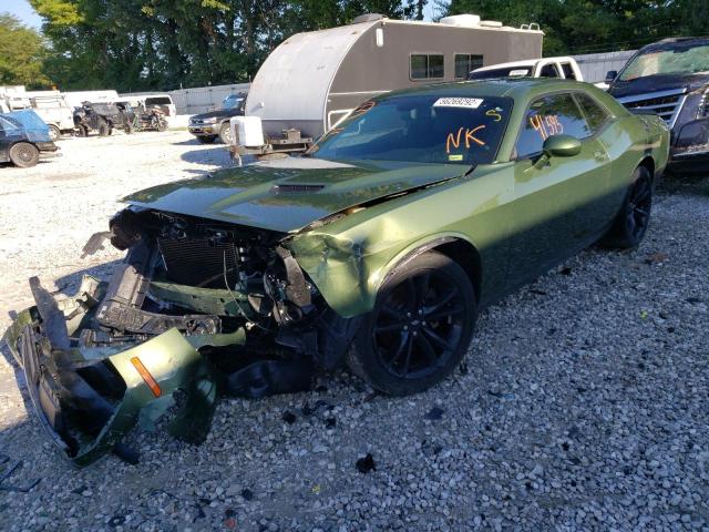 2C3CDZAG9JH305323 - 2018 DODGE CHALLENGER SXT GREEN photo 2