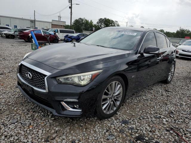 JN1EV7AR1JM437421 - 2018 INFINITI Q50 LUXE BLACK photo 1