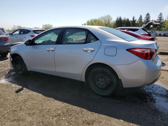 2T1BURHE4KC167536 - 2019 TOYOTA COROLLA L 银色 照片 2