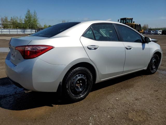 2T1BURHE4KC167536 - 2019 TOYOTA COROLLA L 银色 照片 3