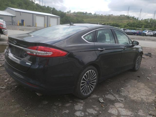 3FA6P0HD8JR230521 - 2018 FORD FUSION SE BLACK photo 3