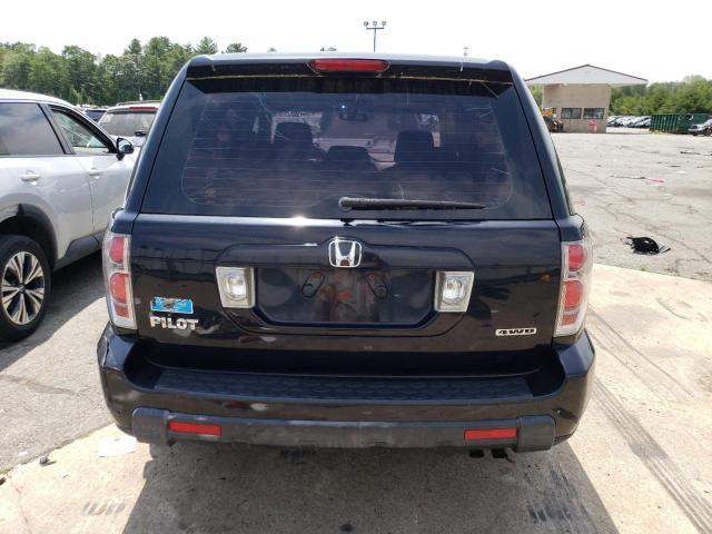 2HKYF18166H547533 - 2006 HONDA PILOT LX BLACK photo 6