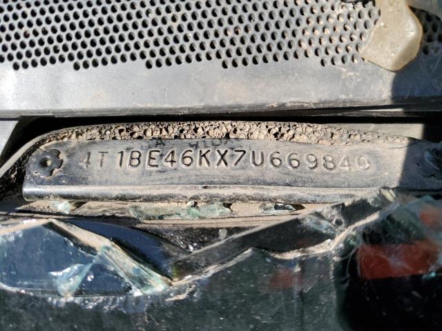 4T1BE46KX7U669840 - 2007 TOYOTA CAMRY CE GRAY photo 12