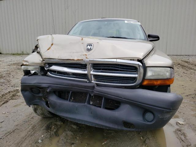 1D7GL12K24S590194 - 2004 DODGE DAKOTA SXT TAN photo 5