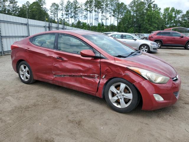 5NPDH4AEXDH228429 - 2013 HYUNDAI ELANTRA GLS RED photo 4