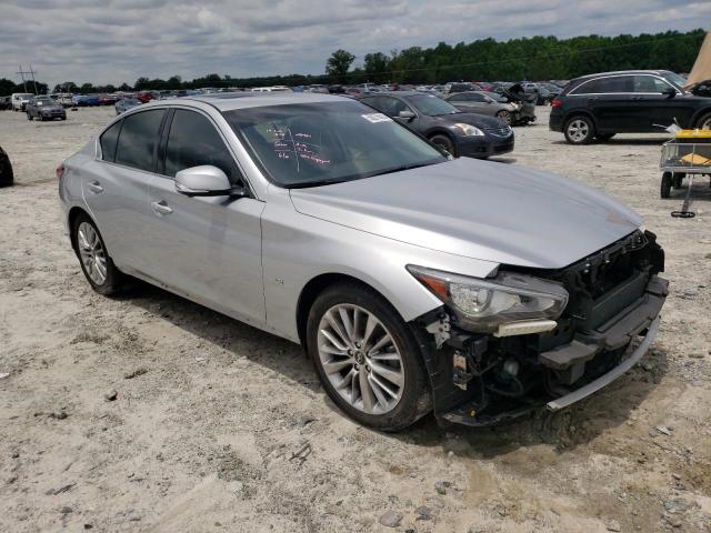 JN1EV7AP9KM518909 - 2019 INFINITI Q50 LUXE SILVER photo 4