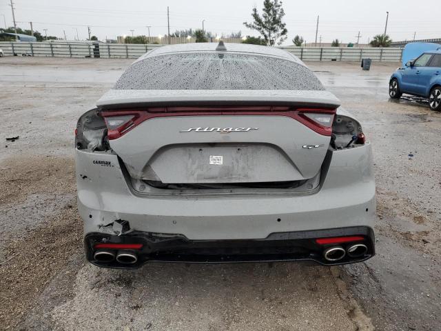 KNAE45LC5K6067848 - 2019 KIA STINGER GT1 GRAY photo 6