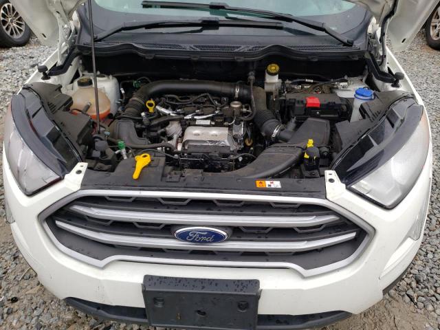 MAJ3S2GE0KC263391 - 2019 FORD ECOSPORT SE WHITE photo 12