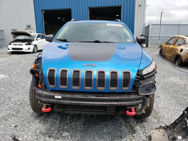 1C4PJMBS7HW628485 - 2017 JEEP CHEROKEE TRAILHAWK BLUE photo 5