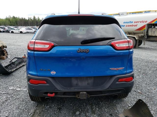 1C4PJMBS7HW628485 - 2017 JEEP CHEROKEE TRAILHAWK BLUE photo 6