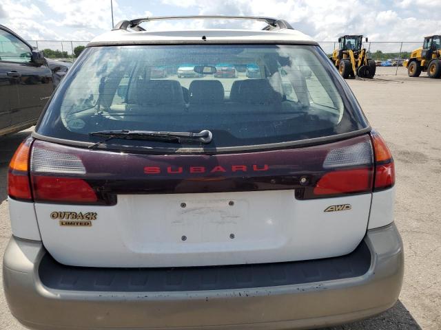 4S3BH686X17612972 - 2001 SUBARU LEGACY OUTBACK LIMITED WHITE photo 6