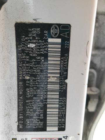 2T1KR32E45C353198 - 2005 TOYOTA COROLLA MA XR WHITE photo 14
