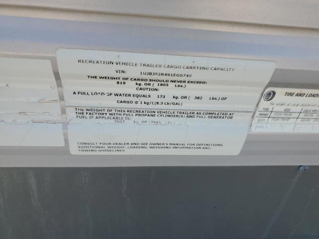 1UJBJ02R491EG0740 - 2009 JAYC TRAVEL TRL თეთრი ფოტო 10