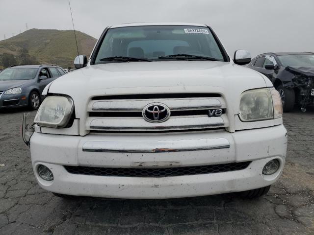 5TBET34176S503539 - 2006 TOYOTA TUNDRA DOUBLE CAB SR5 WHITE photo 5