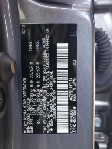 JTJBARBZ0K2201052 - 2019 LEXUS NX 300 BASE ნაცრისფერი ფოტო 13