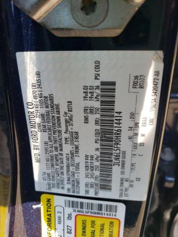 3LN6L5F90HR614414 - 2017 LINCOLN MKZ RESERVE ლურჯი ფოტო 12