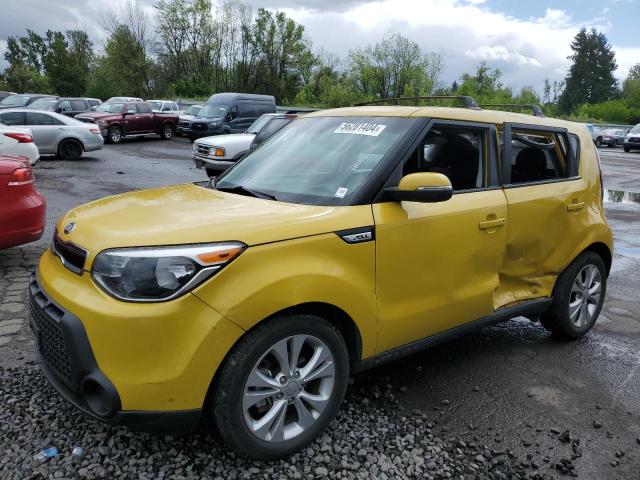 KNDJP3A52E7063210 - 2014 KIA SOUL + YELLOW photo 1