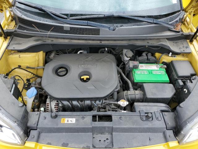 KNDJP3A52E7063210 - 2014 KIA SOUL + YELLOW photo 11
