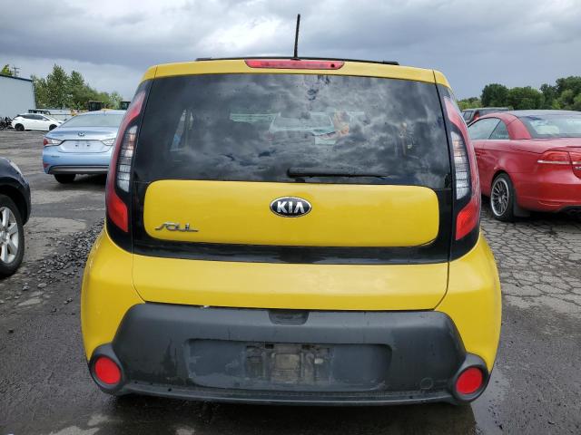 KNDJP3A52E7063210 - 2014 KIA SOUL + YELLOW photo 6