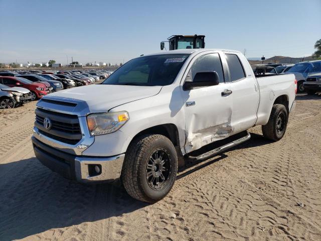 5TFUW5F19EX368009 - 2014 TOYOTA TUNDRA DOUBLE CAB SR/SR5 WHITE photo 1